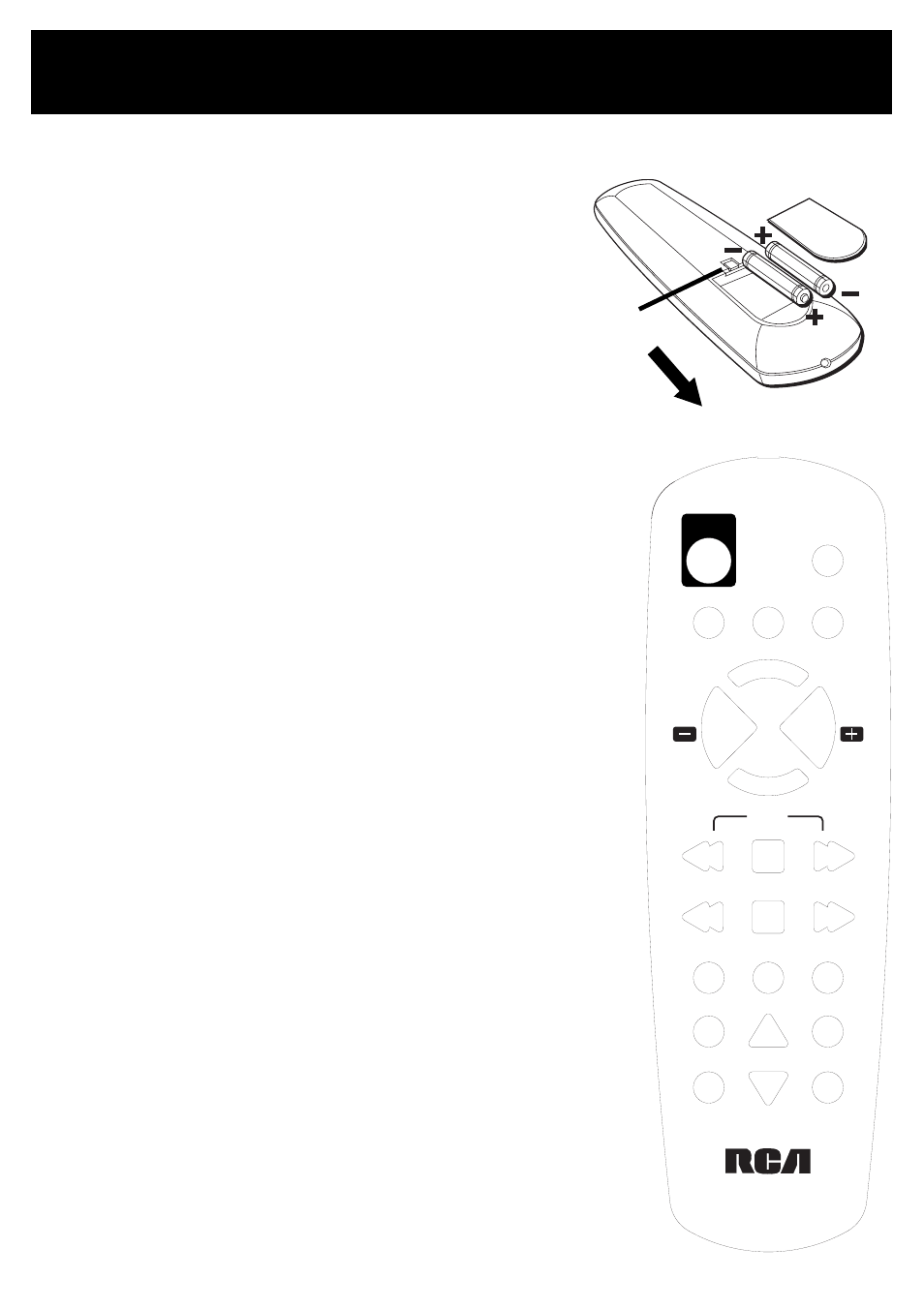 Using the remote control, Installing batteries, Remote control operations | Installing batteries remote control operations | RCA RS-1247 User Manual | Page 18 / 28