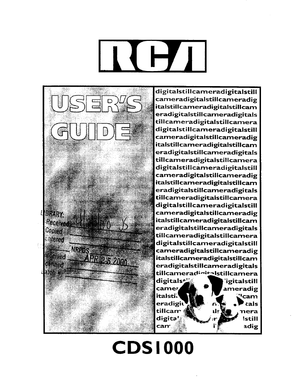 RCA CDS 1000 User Manual | 34 pages