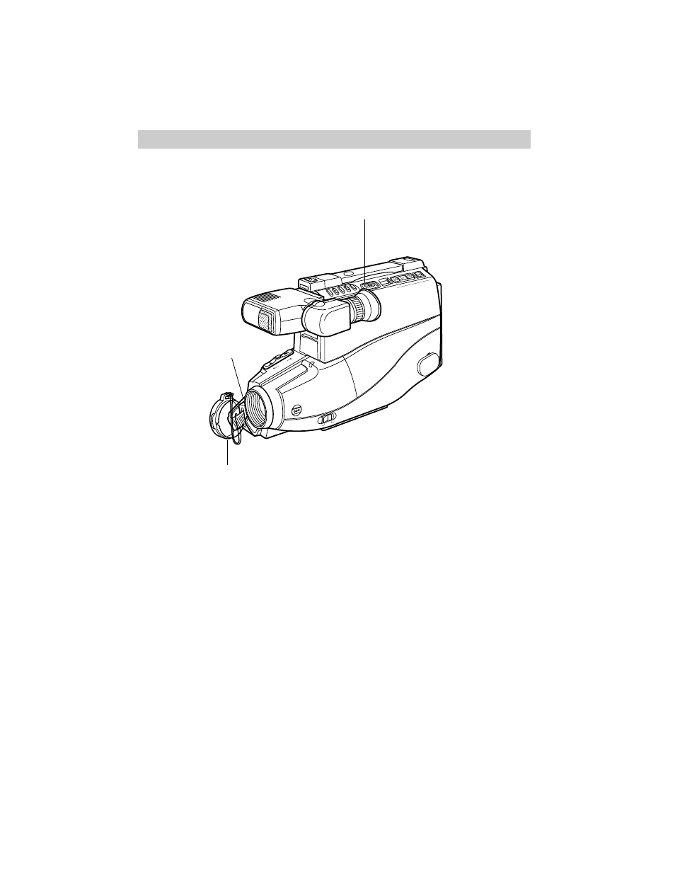 Remove lens cap and attach to handstrap, Turn on the camcorder, First-time operation | Continued on next page) | RCA CC632 User Manual | Page 7 / 76