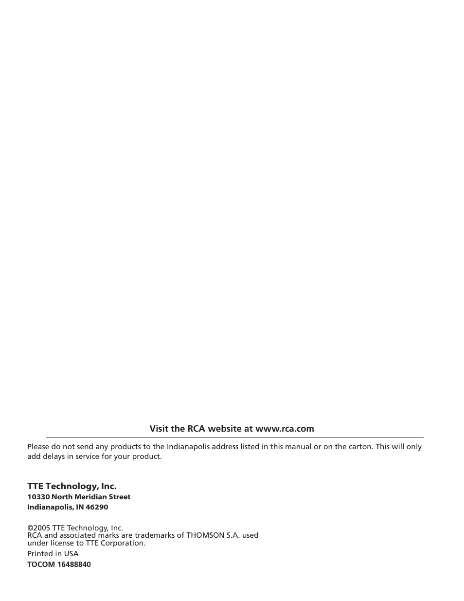 RCA HDTV User Manual | Page 80 / 80