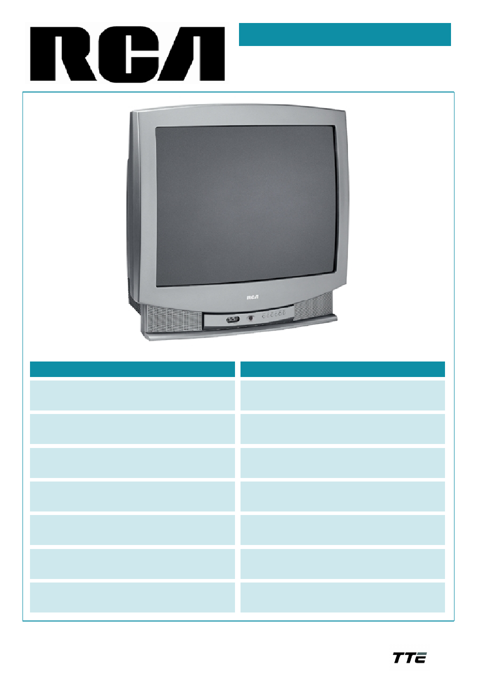 RCA 32V420T User Manual | 2 pages