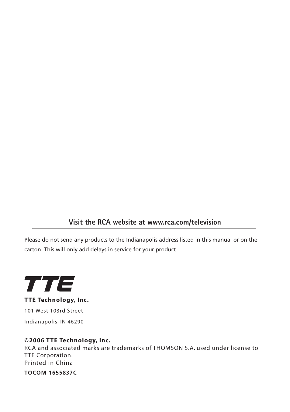 RCA 20F510TD User Manual | Page 28 / 28