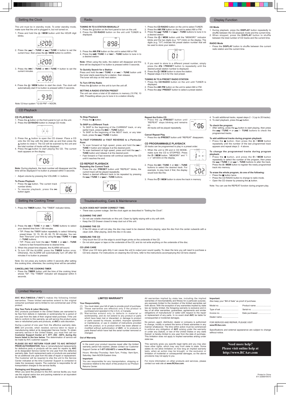 RCA SPS3200 User Manual | Page 2 / 2