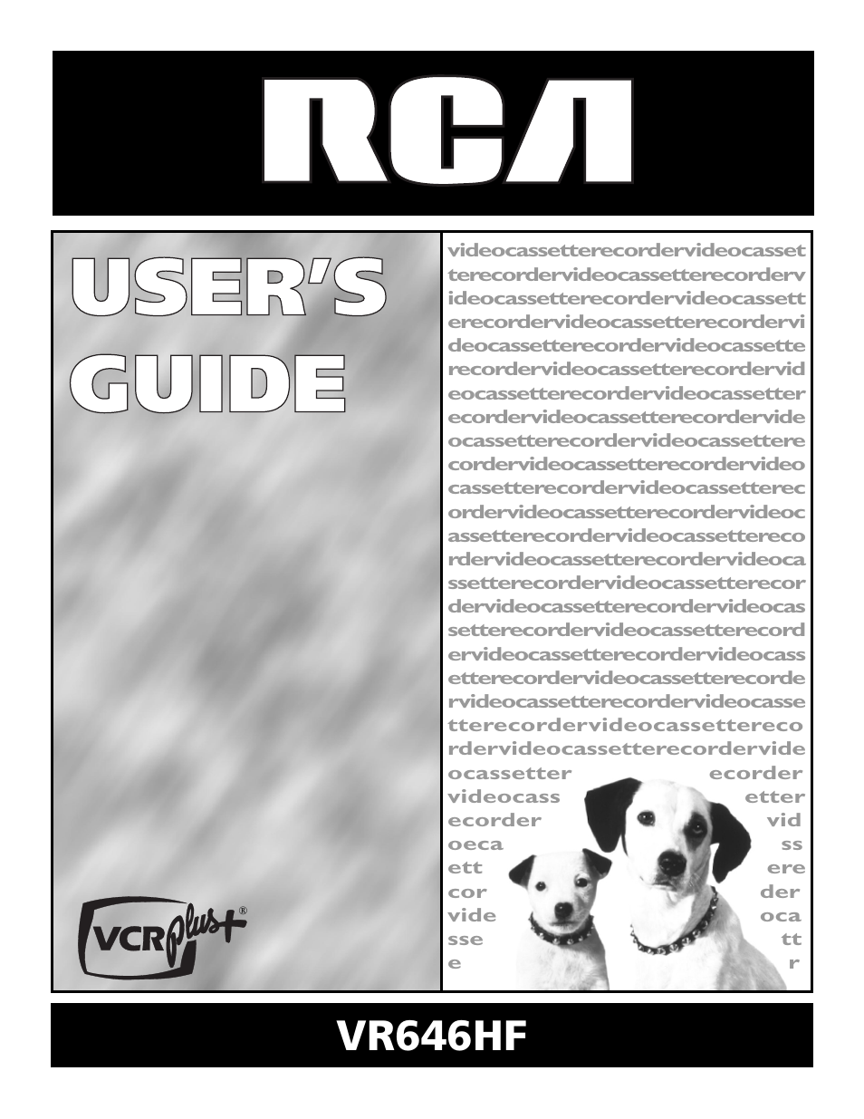 RCA VR646HF User Manual | 76 pages