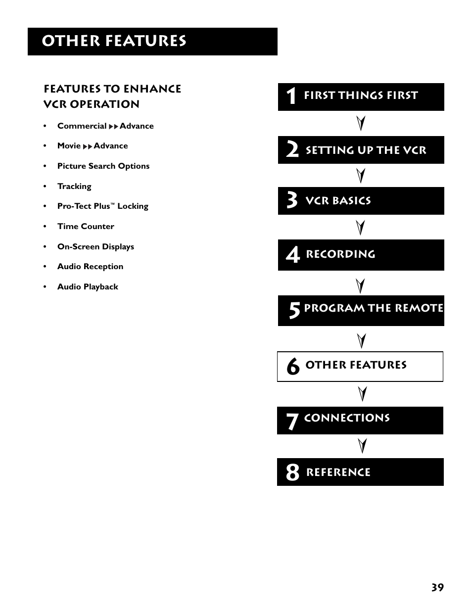 Other features | RCA VR646HF User Manual | Page 41 / 76