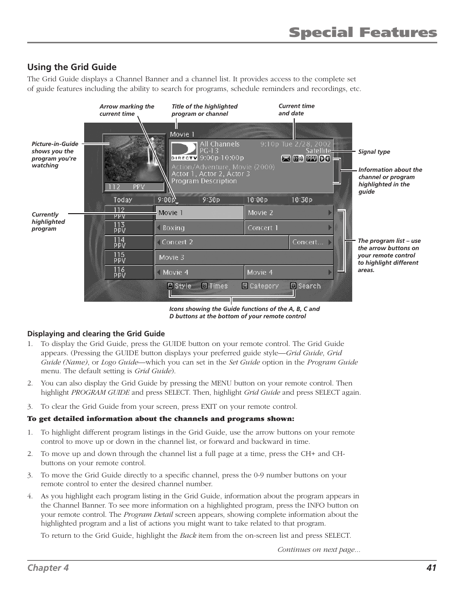 Special features | RCA DTC210 User Manual | Page 43 / 80