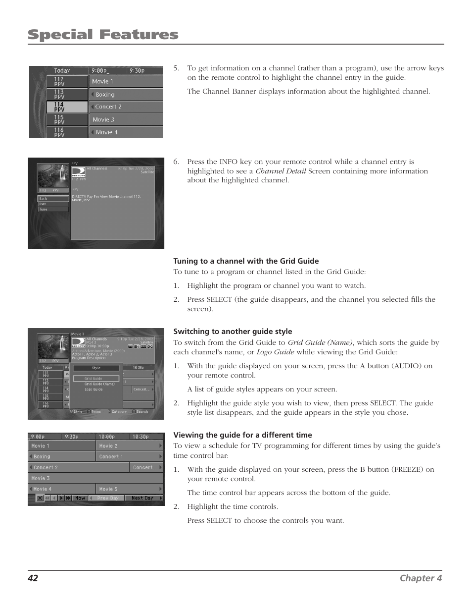 Special features | RCA DTC210 User Manual | Page 44 / 80