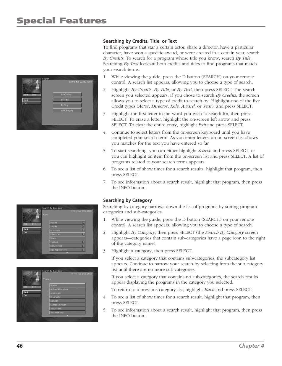 Special features | RCA DTC210 User Manual | Page 48 / 80