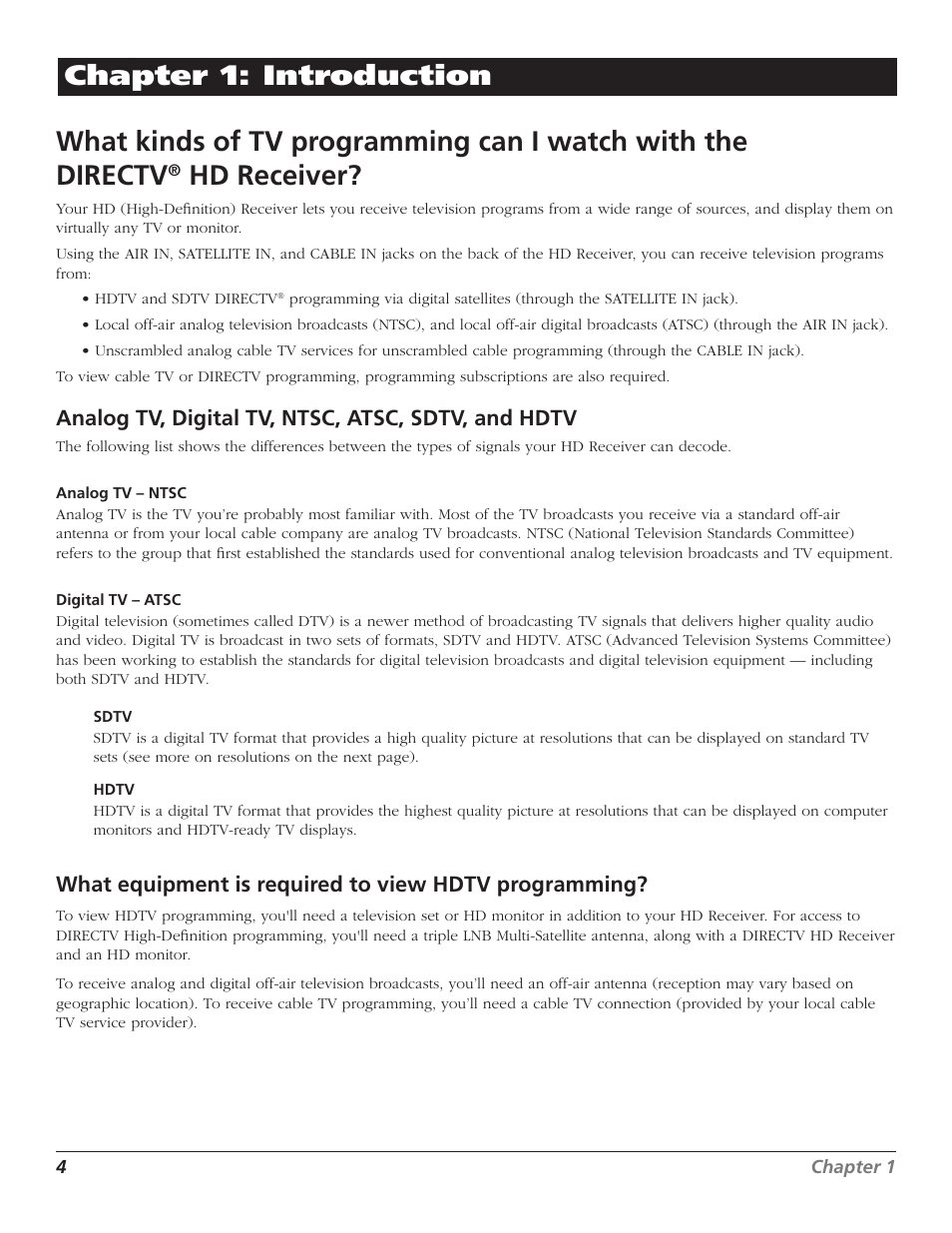 Hd receiver, Notices, Introduction | RCA DTC210 User Manual | Page 6 / 80
