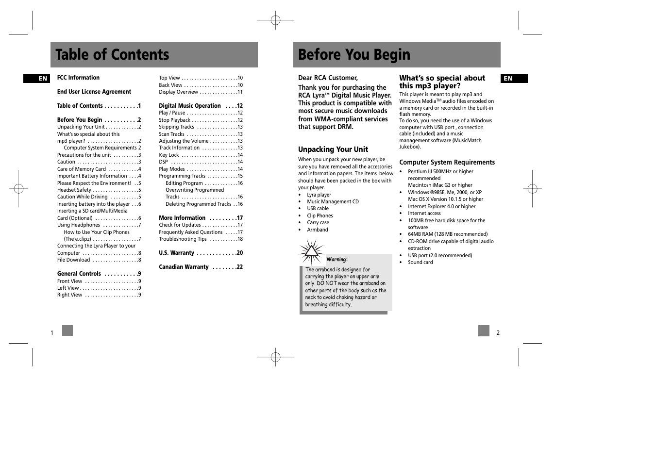 RCA RD1022 User Manual | Page 6 / 16