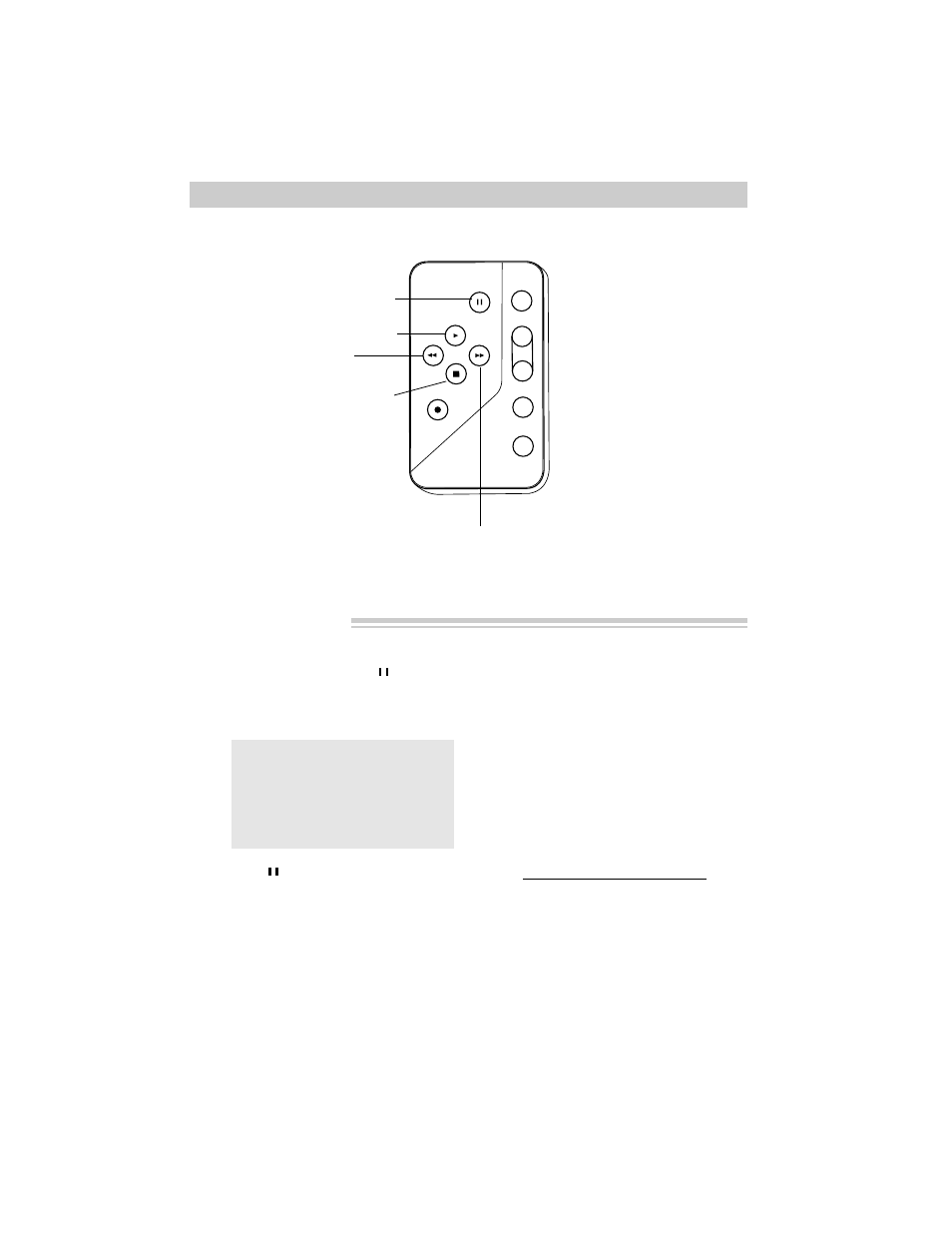 Playback features, Viewfinder playback and playback features, Stop action pause | Visual searching | RCA Pro809 User Manual | Page 61 / 72