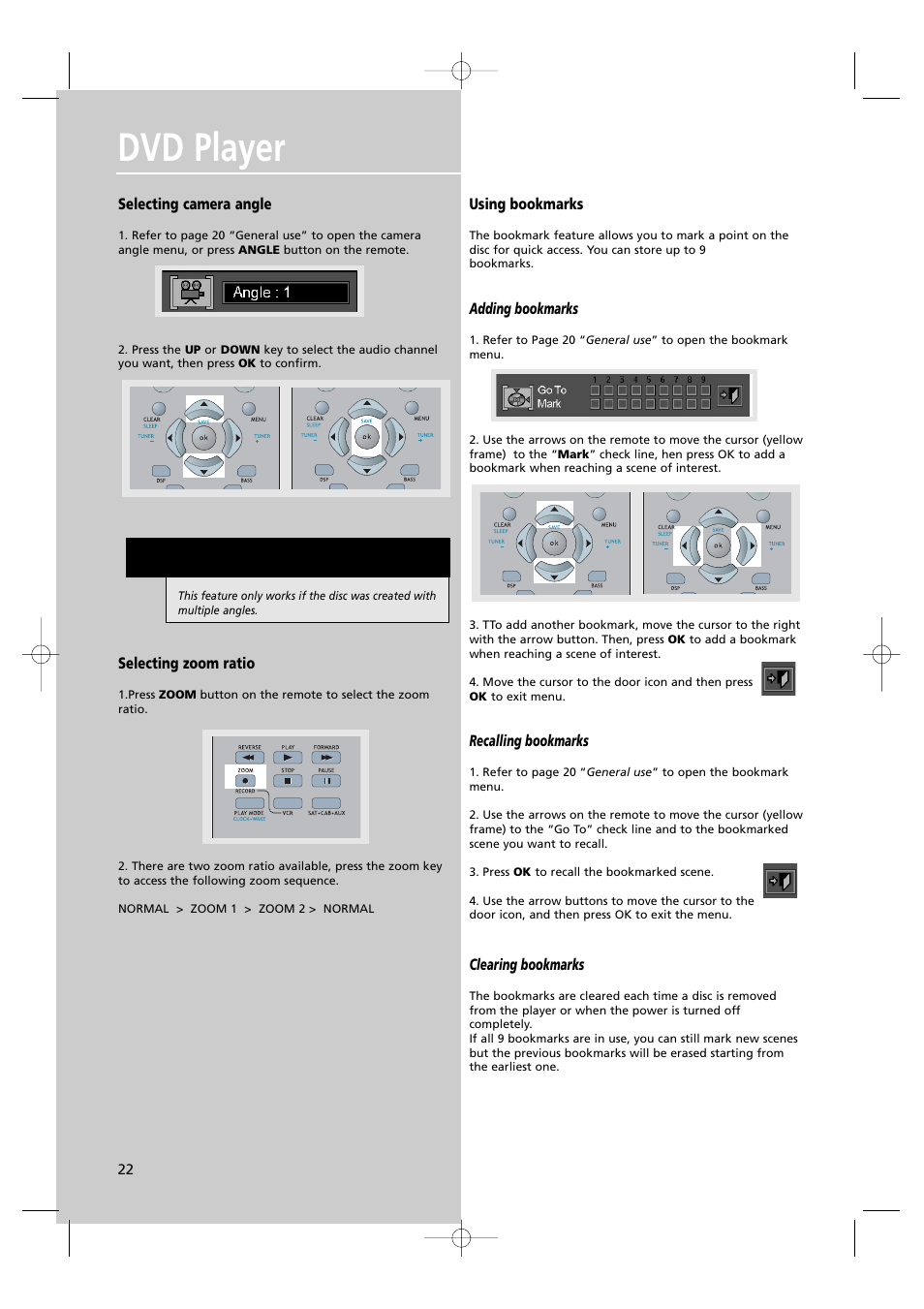 Dvd player | RCA UND RECEIVER RTD250 User Manual | Page 25 / 55