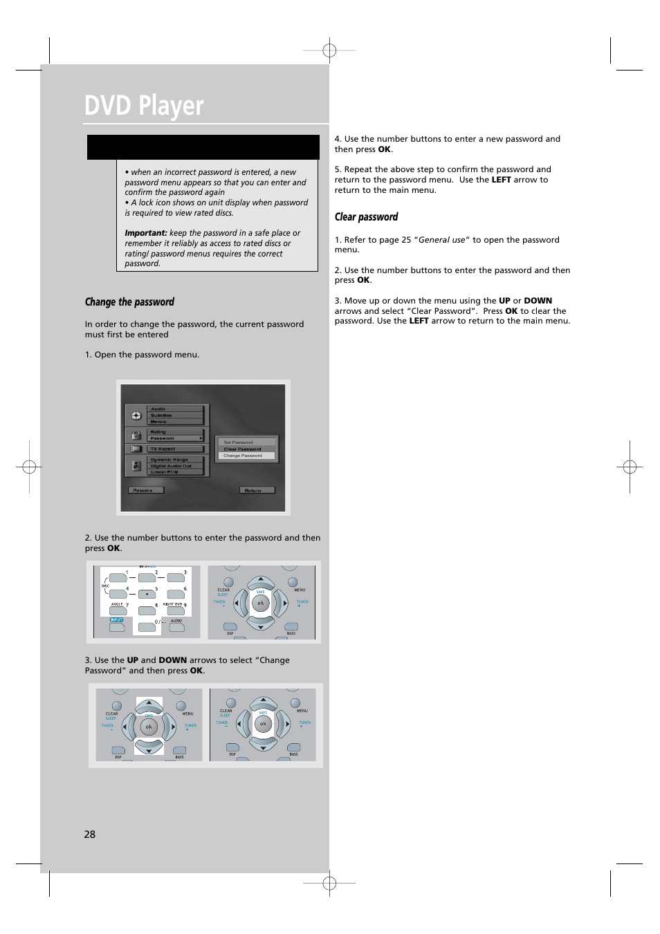 Dvd player | RCA UND RECEIVER RTD250 User Manual | Page 31 / 55