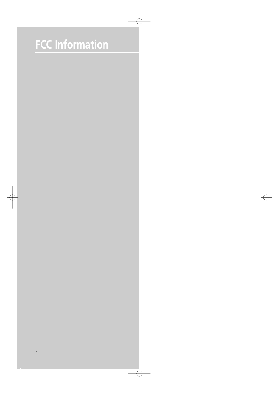 Fcc information | RCA UND RECEIVER RTD250 User Manual | Page 51 / 55