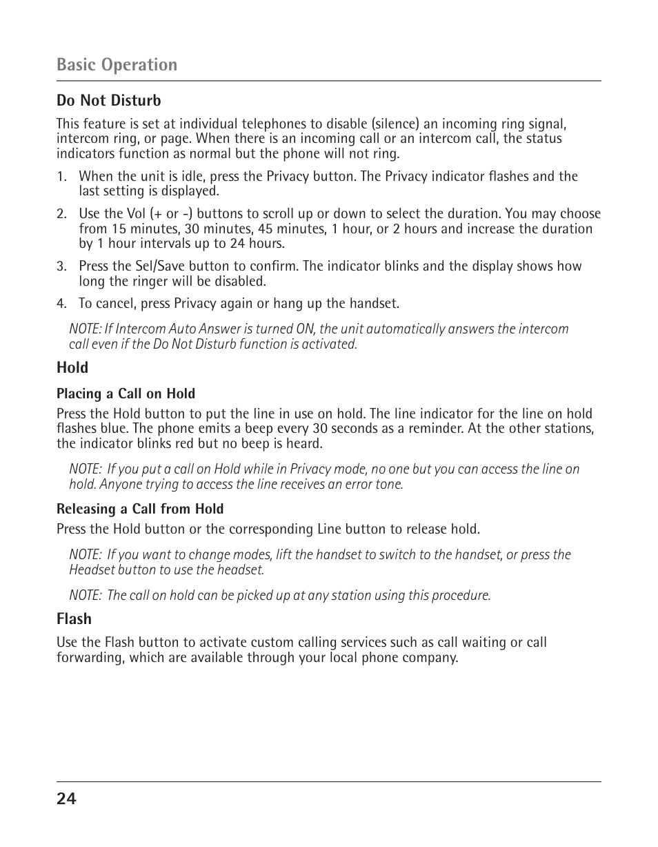 Basic operation | RCA 25423/24 User Manual | Page 24 / 88