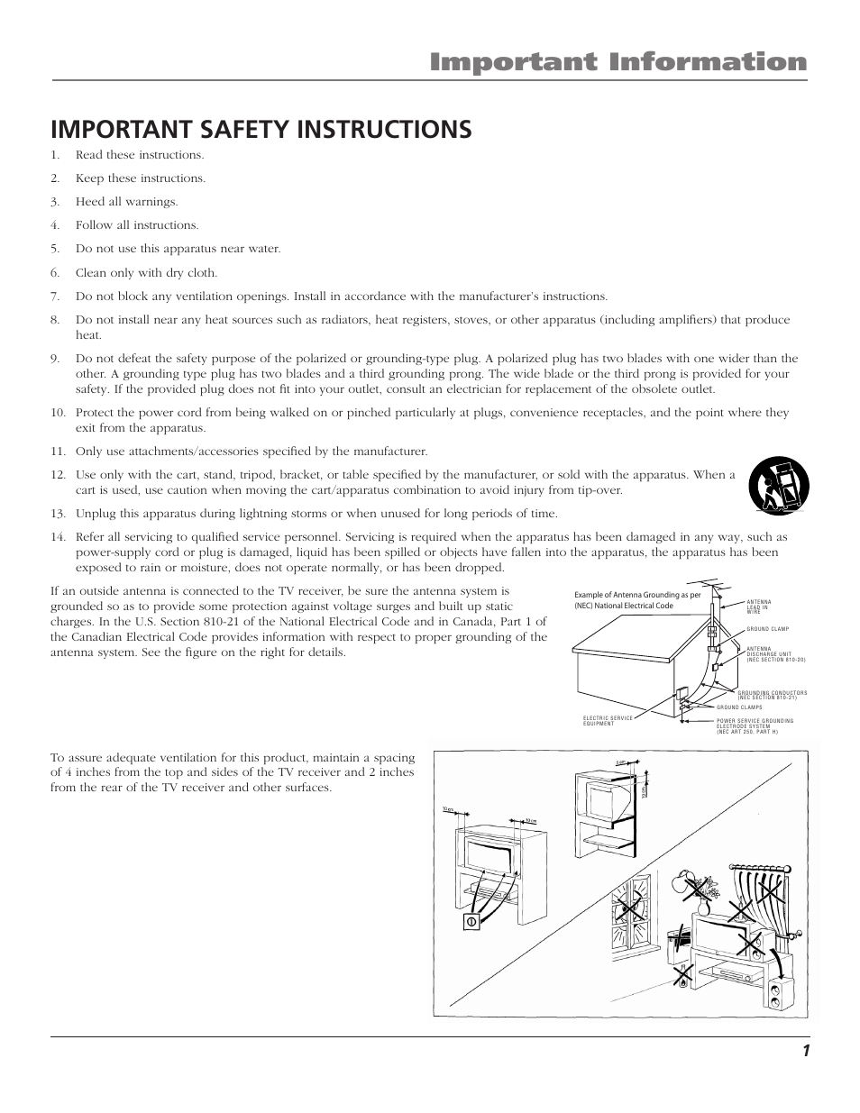 RCA D40W15B User Manual | Page 3 / 48