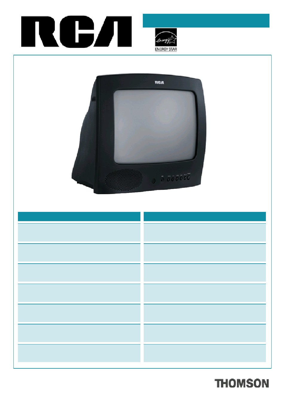 RCA E13342 User Manual | 2 pages
