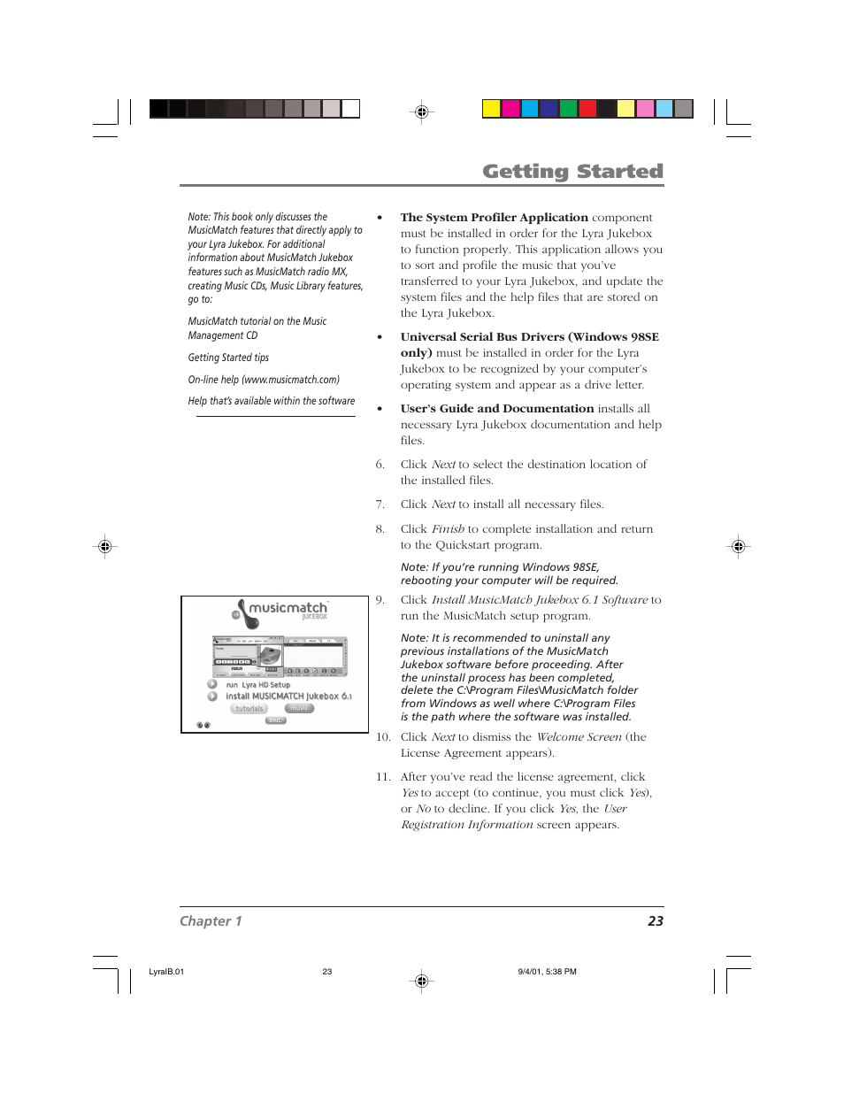 Getting started | RCA RD2800 User Manual | Page 25 / 58