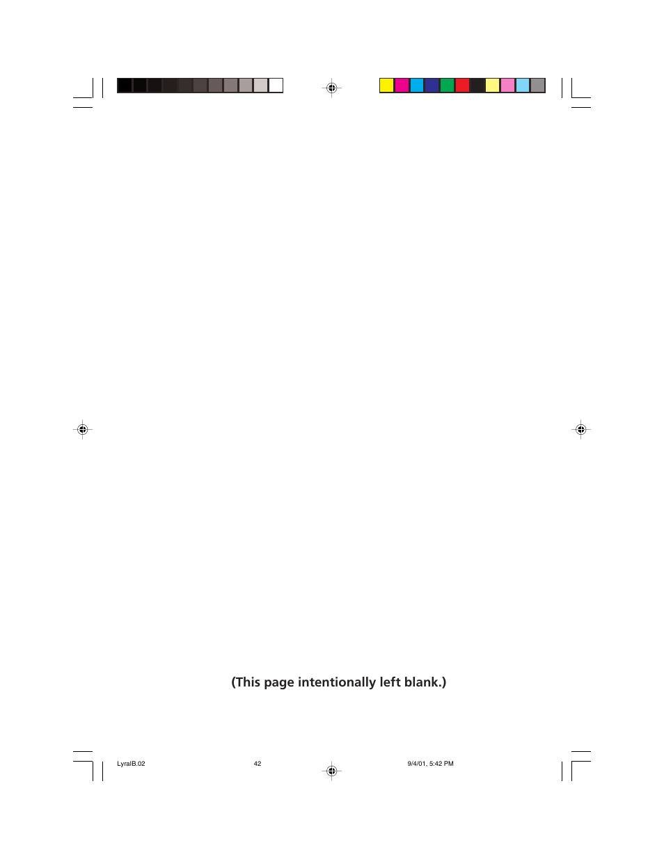 Chapter 3 (p. 43), This page intentionally left blank.) | RCA RD2800 User Manual | Page 44 / 58