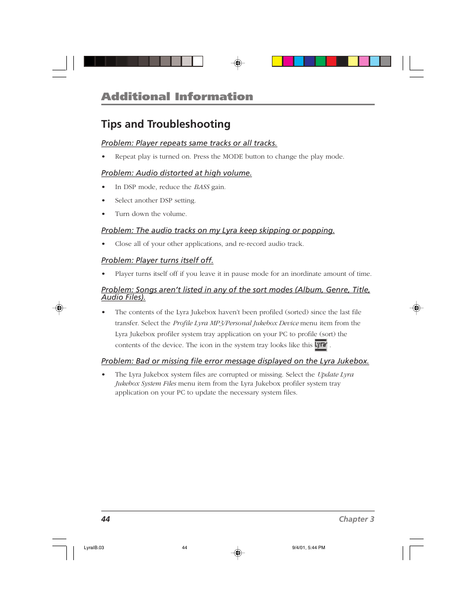 Additional information tips and troubleshooting | RCA RD2800 User Manual | Page 46 / 58