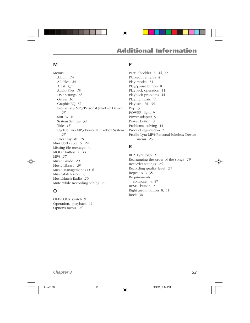 Additional information | RCA RD2800 User Manual | Page 55 / 58
