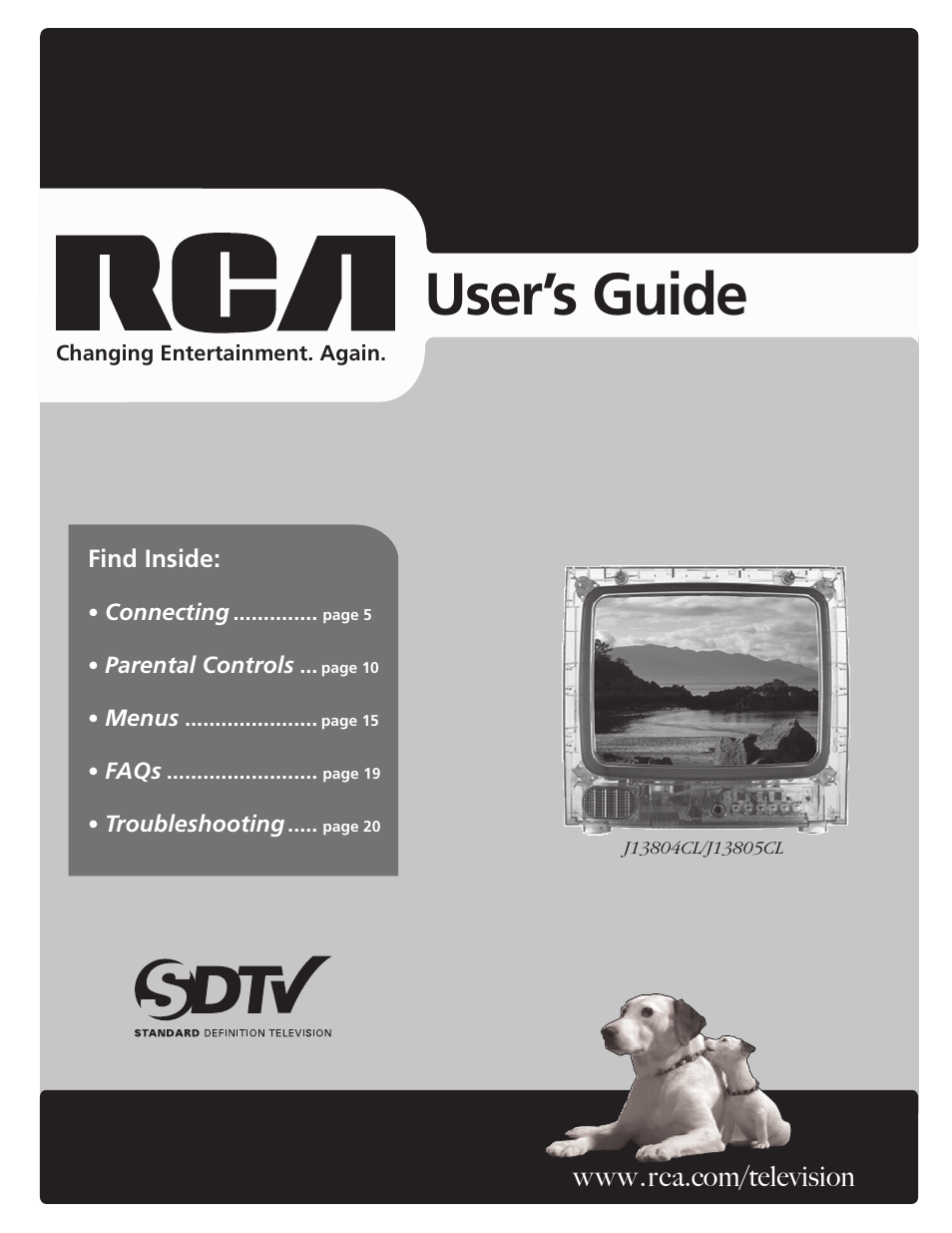 RCA J13804CL User Manual | 29 pages