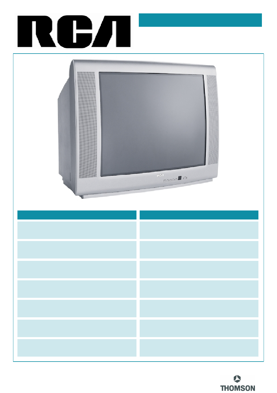 RCA 27V520T User Manual | 2 pages