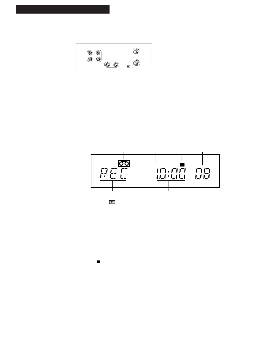 Location of controls, Display panel, 33 references back panel | RCA VR618HF User Manual | Page 35 / 40