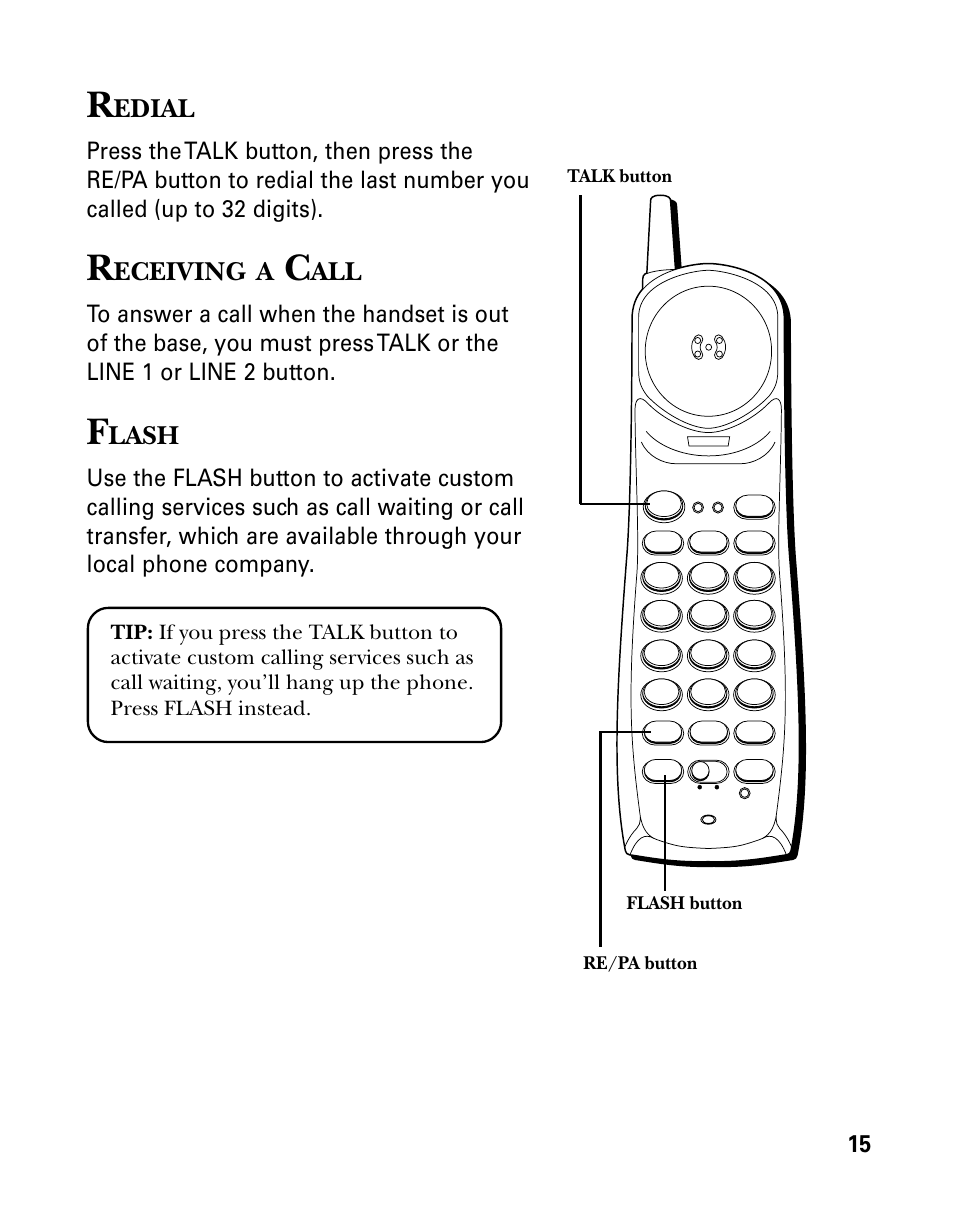Edial, Eceiving, Lash | RCA 26925 User Manual | Page 15 / 64
