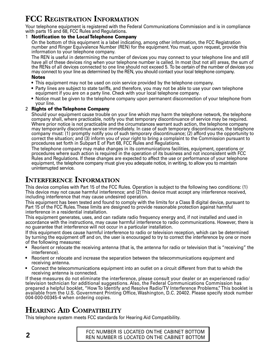 Fcc r | RCA 26925 User Manual | Page 2 / 64