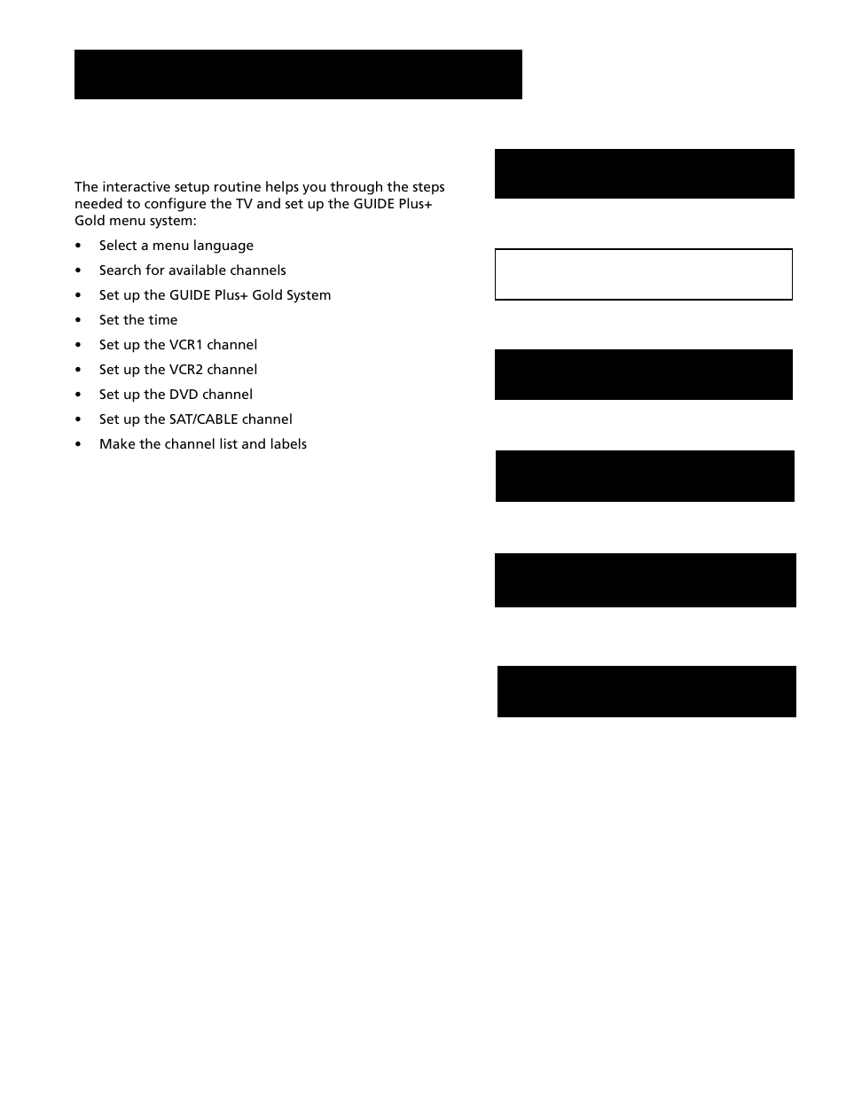 Interactive setup | RCA F20645 User Manual | Page 13 / 64