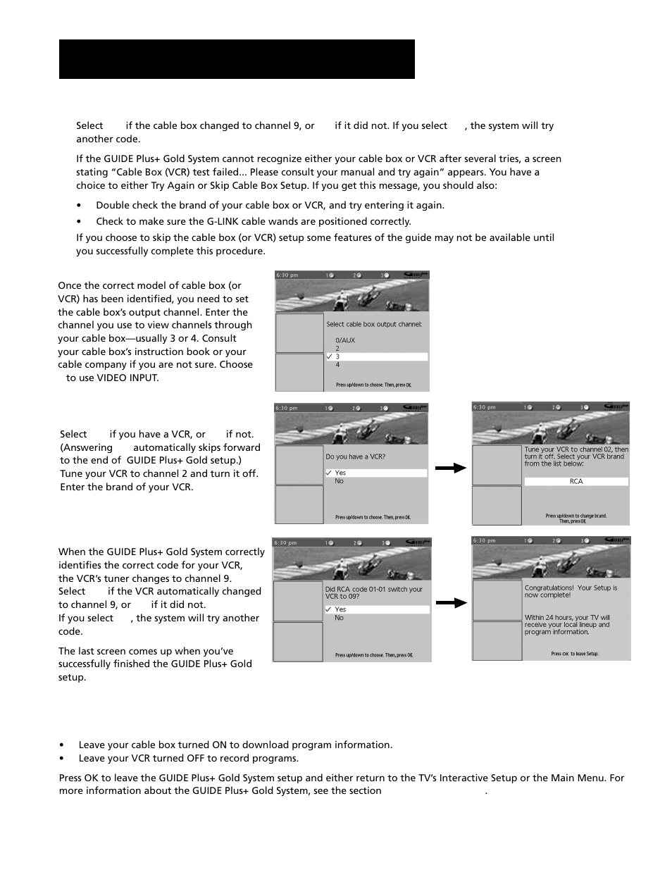 Interactive setup | RCA F20645 User Manual | Page 17 / 64