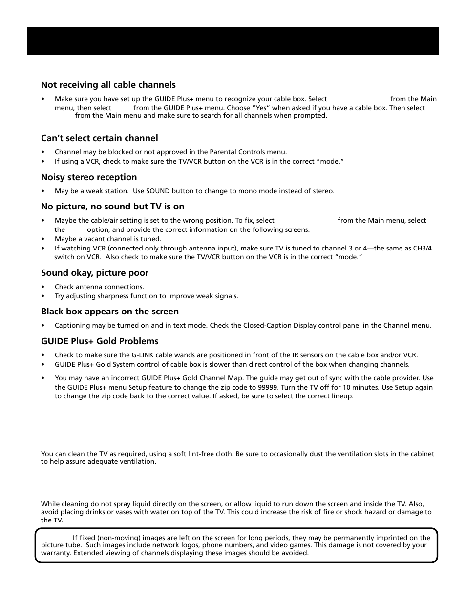 Care and cleaning, Reference | RCA F20645 User Manual | Page 57 / 64