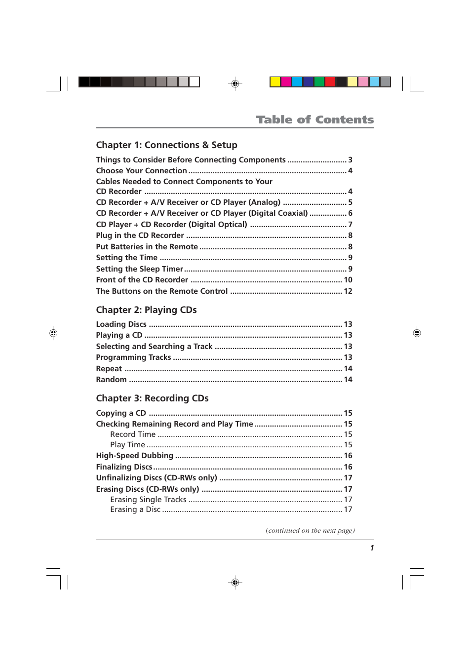 RCA CDRW10 User Manual | Page 3 / 32