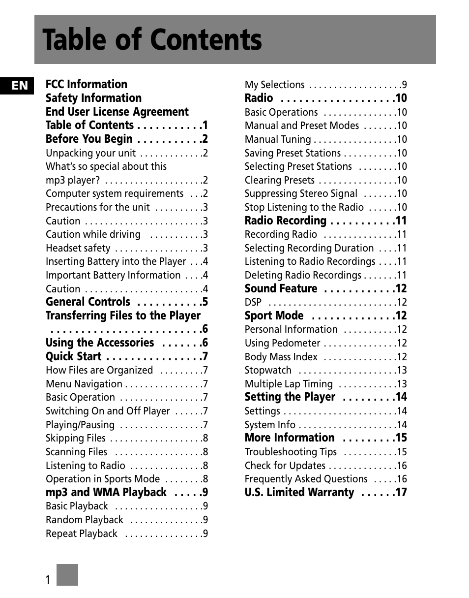 RCA SC1002 User Manual | Page 10 / 48