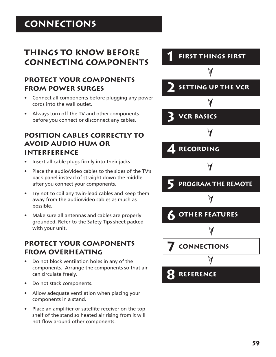 Connections | RCA VR704HF User Manual | Page 61 / 88