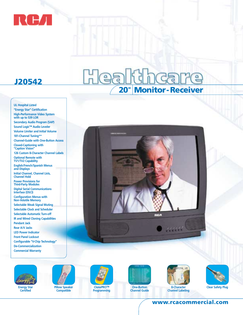 RCA HEALTHCARE J20542 User Manual | 2 pages