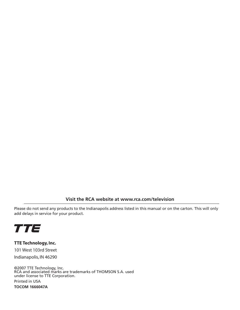 RCA M50WH186 User Manual | Page 64 / 64