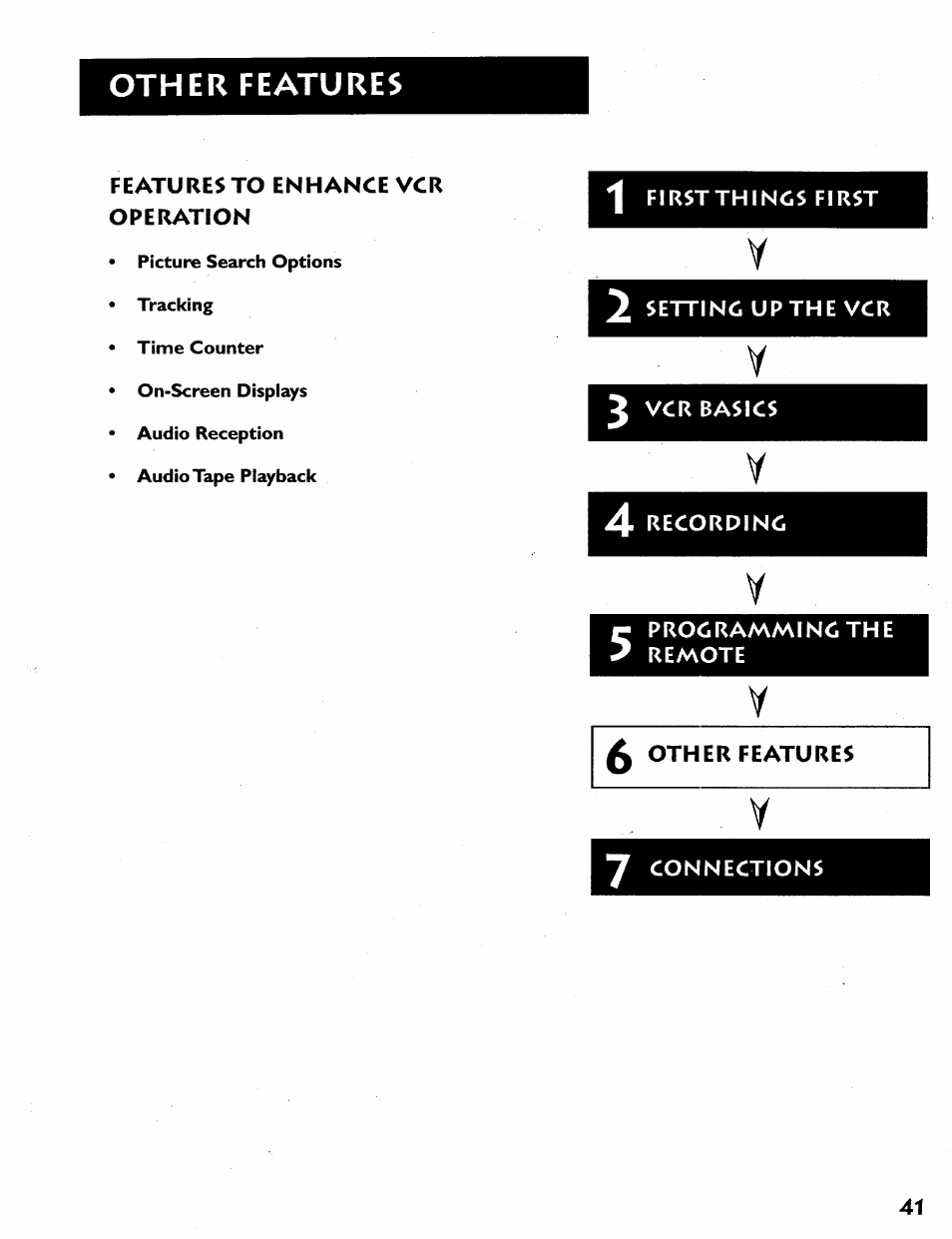 Other features | RCA VR628HF User Manual | Page 45 / 74