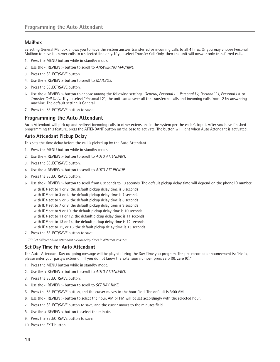 RCA 25415 User Manual | Page 14 / 32