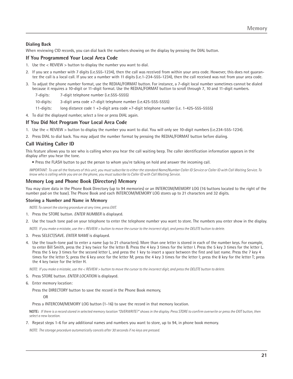 RCA 25415 User Manual | Page 21 / 32