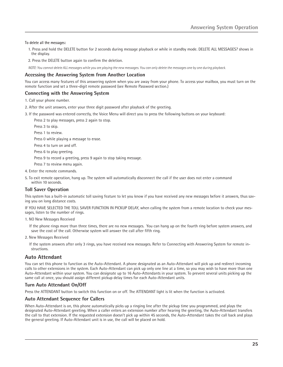 RCA 25415 User Manual | Page 25 / 32