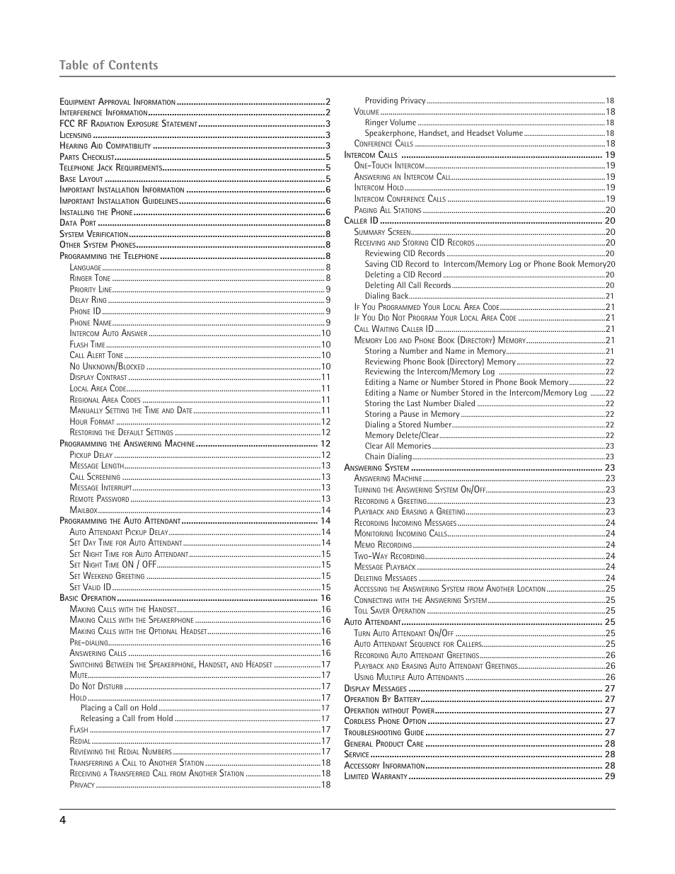 RCA 25415 User Manual | Page 4 / 32