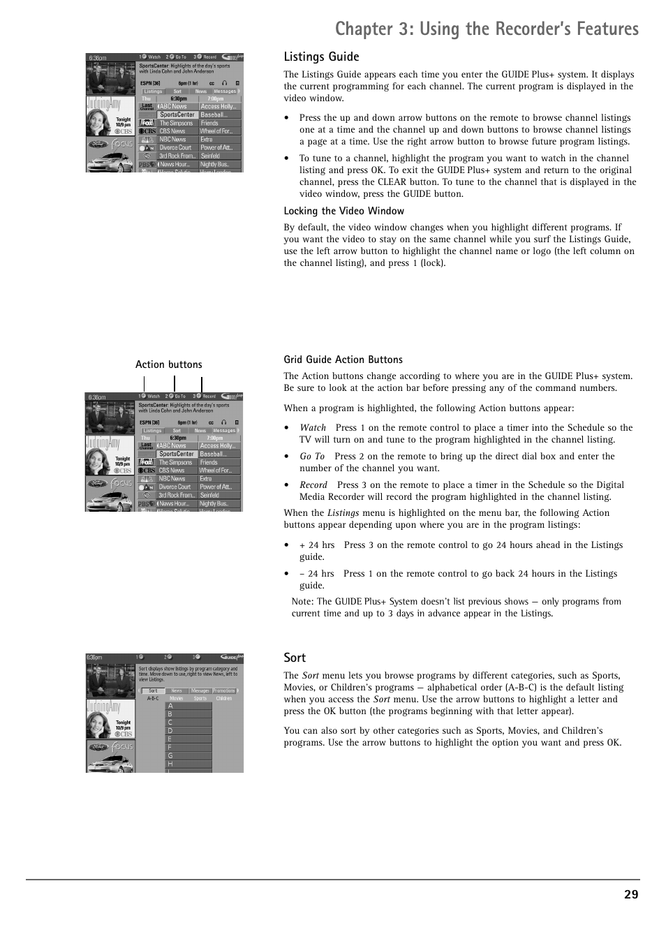 Chapter 3: using the recorder’s features | RCA DRC7005N User Manual | Page 31 / 64