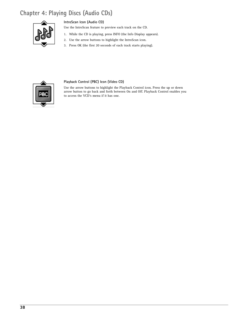 Chapter 4: playing discs (audio cds) | RCA DRC7005N User Manual | Page 40 / 64