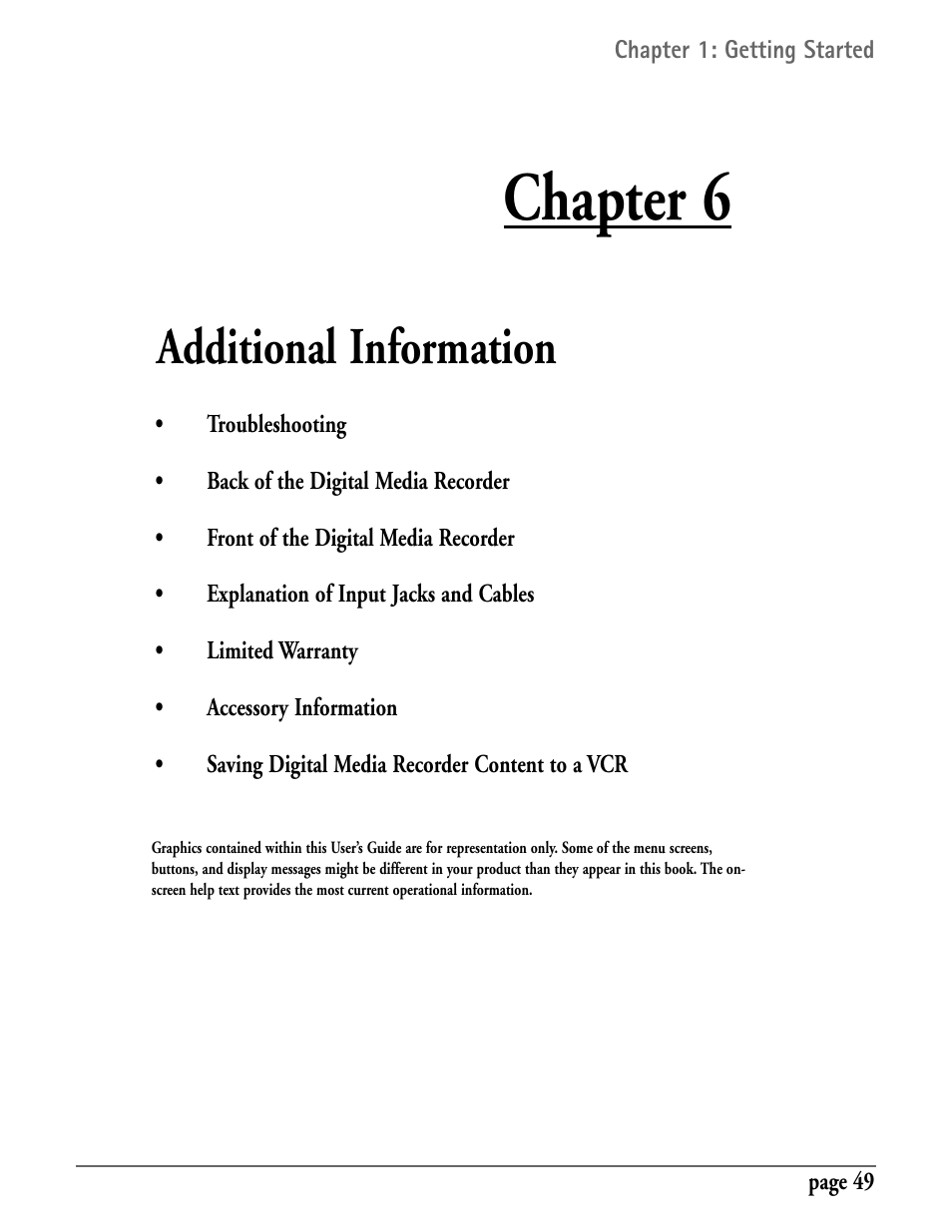 Chapter 6, Additional information | RCA DRC7005N User Manual | Page 51 / 64