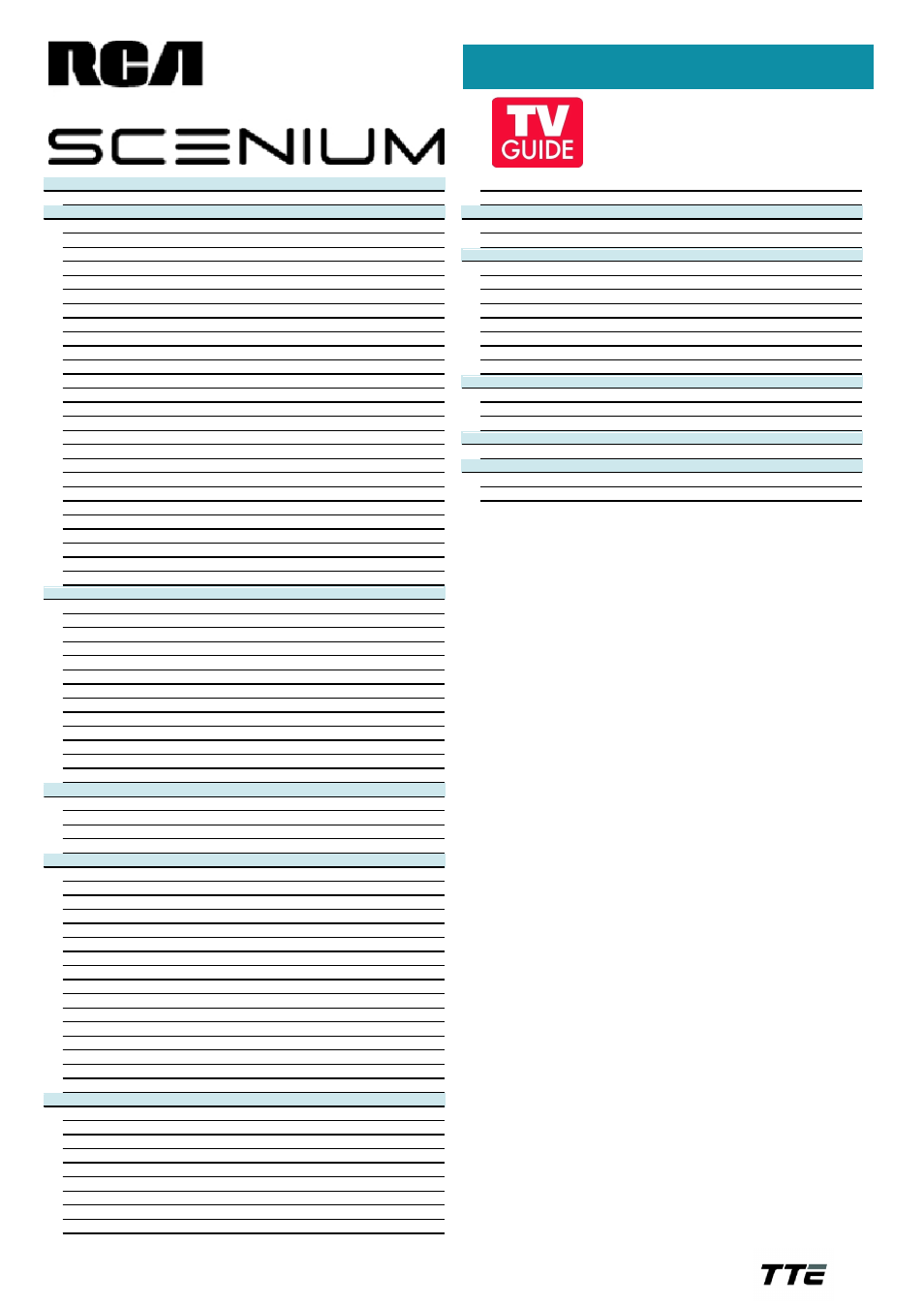 Technical specifications | RCA HD50LPW169 User Manual | Page 2 / 2