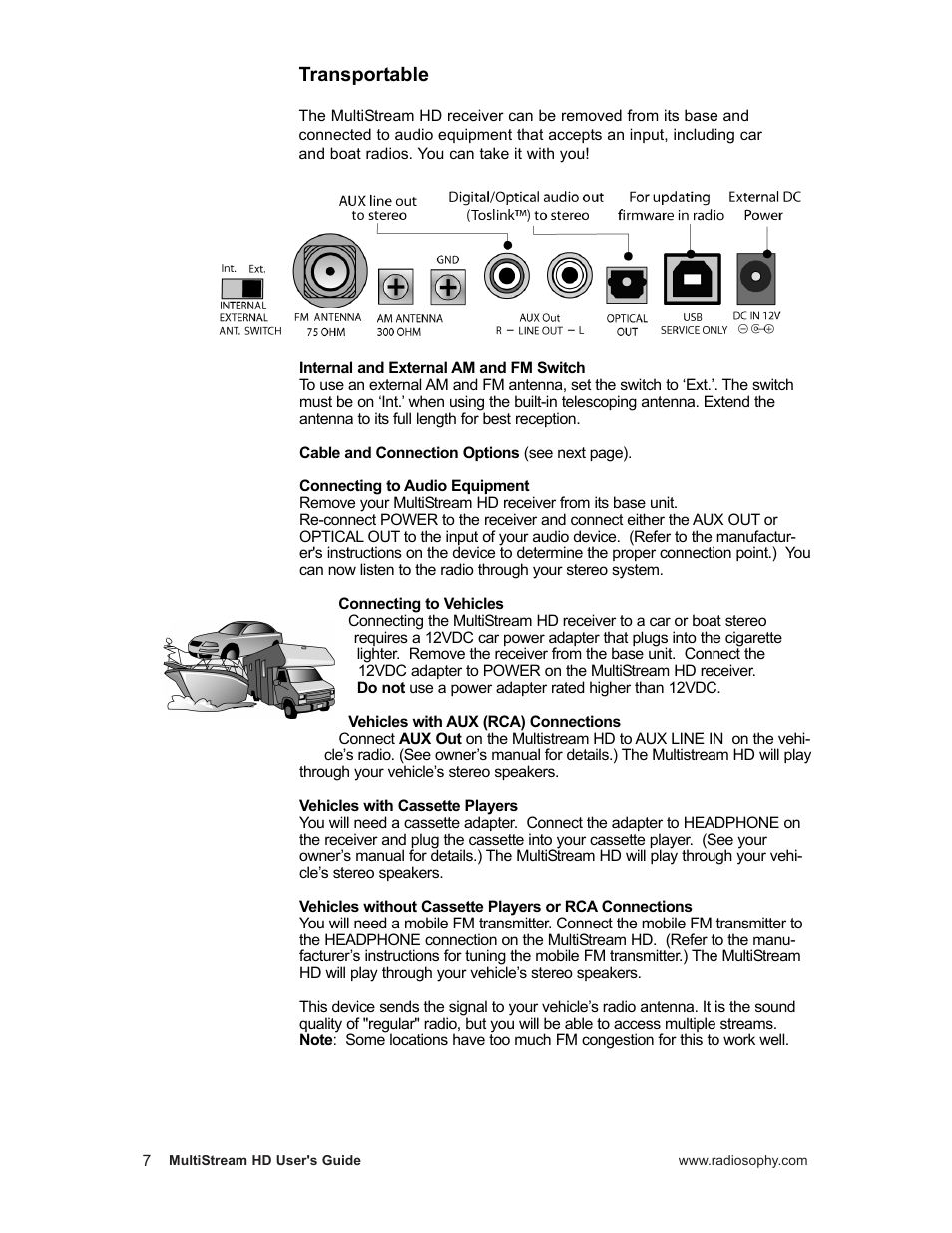 Transportable | RCA MPA0001 User Manual | Page 8 / 16