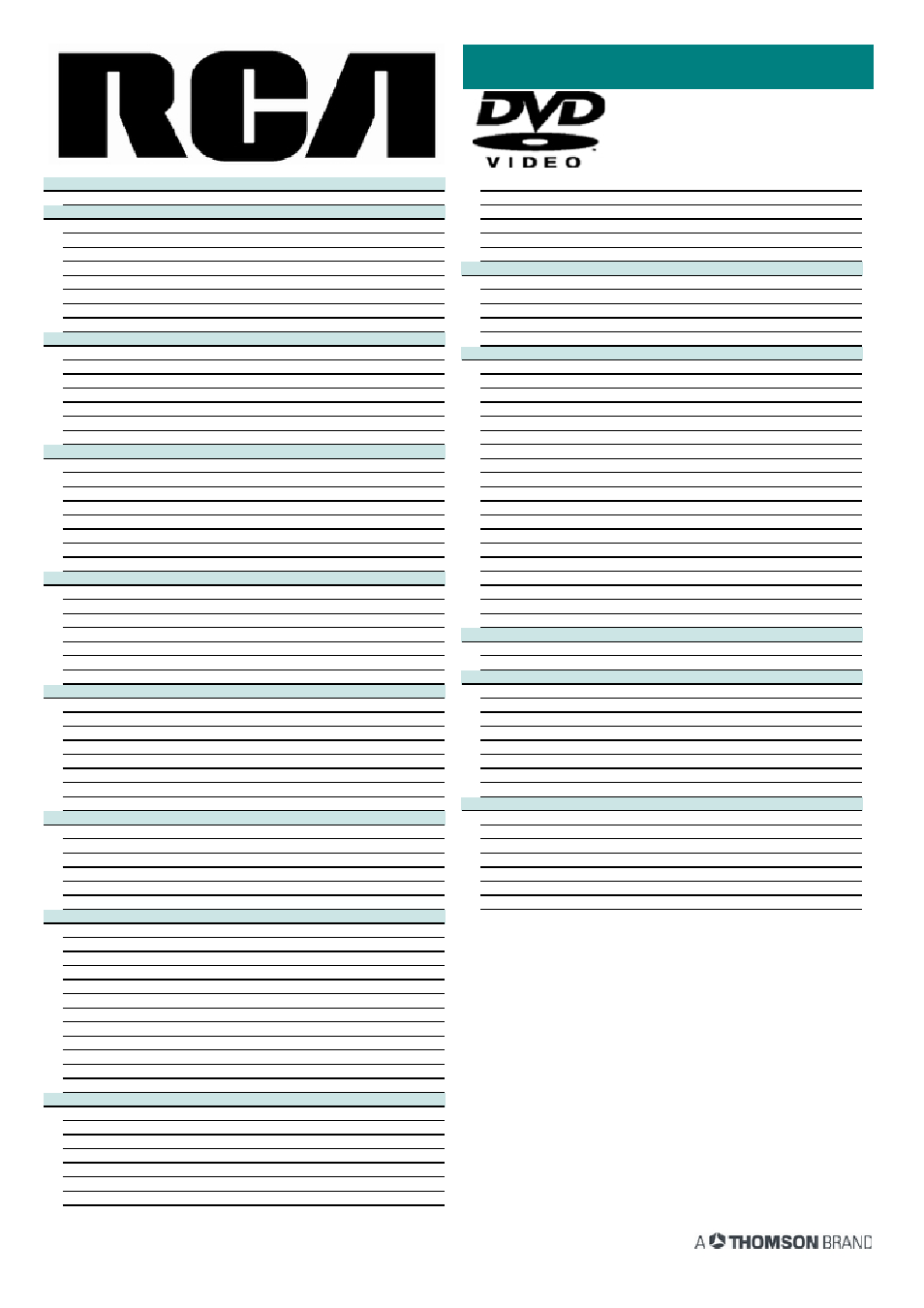 Drc8000n, Technical specifications | RCA DRC8000N User Manual | Page 2 / 2