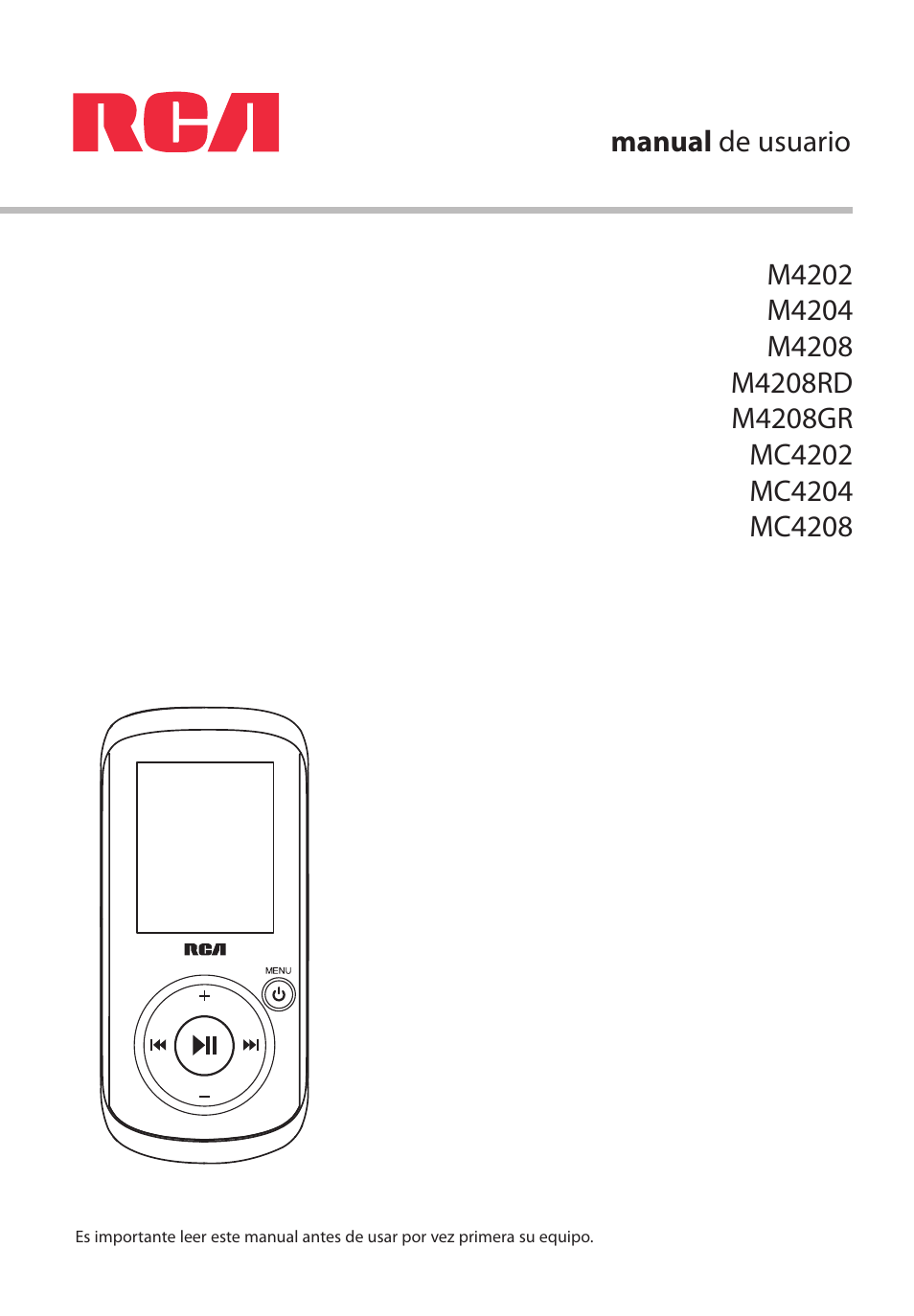 RCA MC4202 User Manual | Page 30 / 88